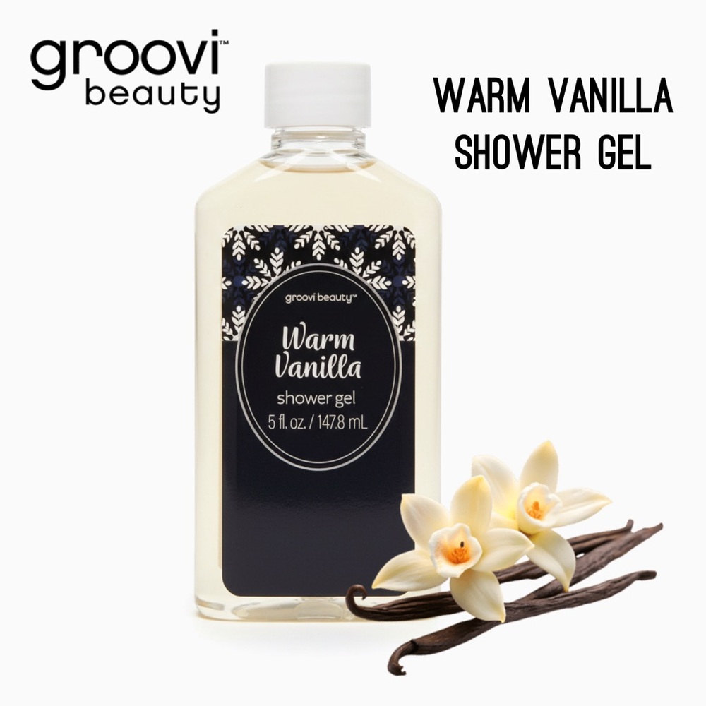 Groovi Beauty Warm Vanilla Shower Gel - 5 fl. oz. Body Wash